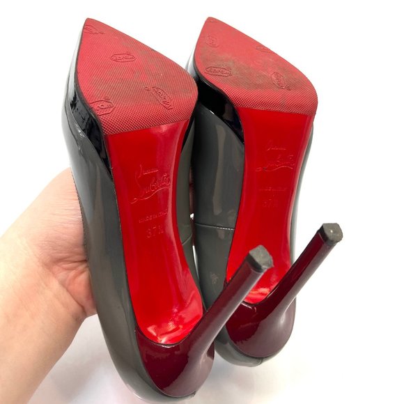 🌷❤️🔥FINAL SALE 🔥 NO OFFERS🌷💥Christian Louboutin Pigalle Plato 120 37.5 - Picture 6 of 7